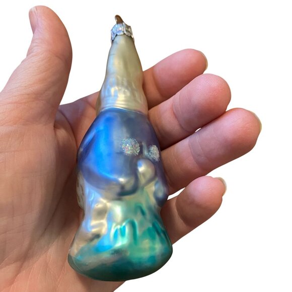 Czech Republic blown glass Easter Bunny Rabbit 4.5" Mercury glass - Picture 5 of 9